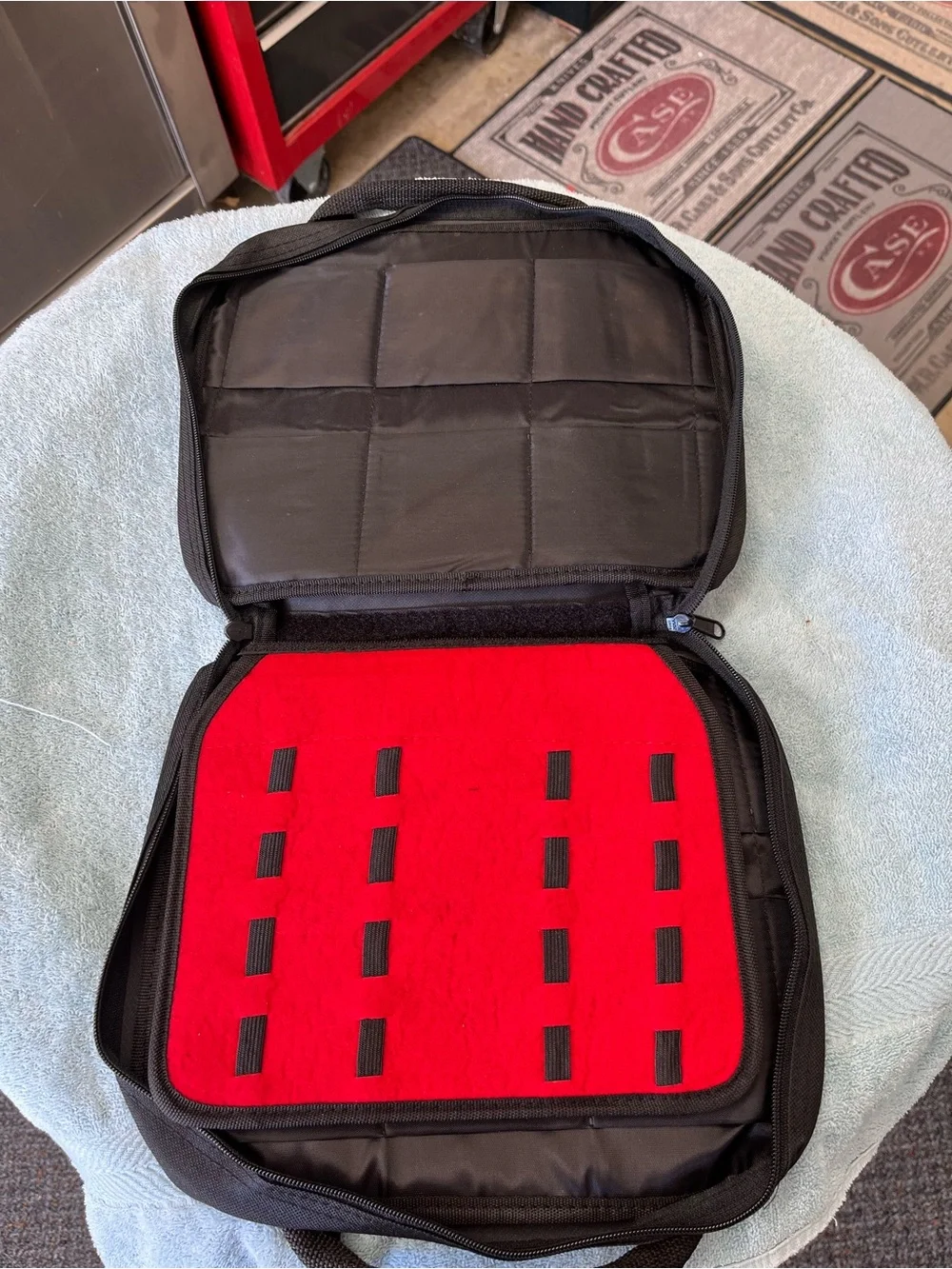 Zippo & Case Knife Black Dual-Logo Carry Case